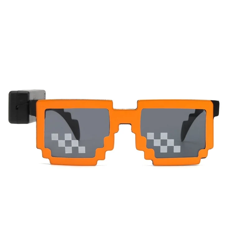 Orange LED Neon Sunglasses for Adults
