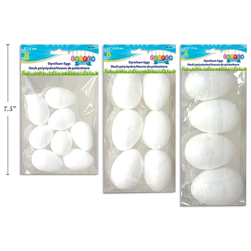 Foam Easter Eggs, Assortment, 1 Count