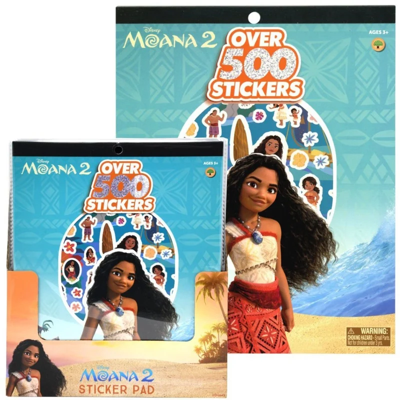Moana 2 Sticker Book, Disney, 6 Sheets, 1 Count