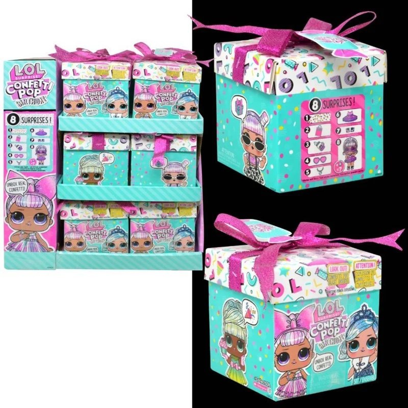 LOL Surprise Mini Figures, Confetti Pop Birthday, Assortment, 1 Count