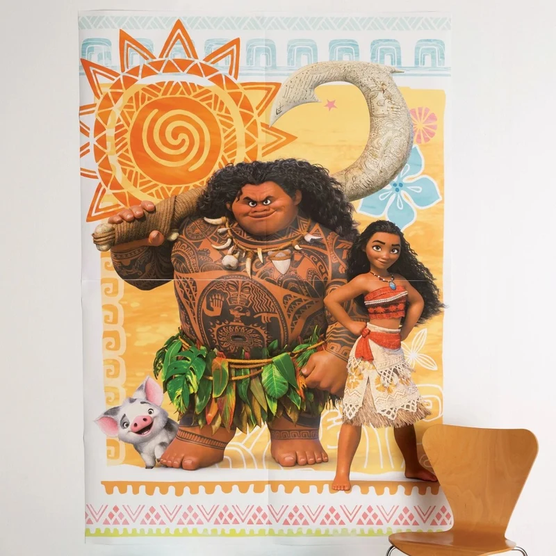 Disney Moana Party Scene Setter, 59 x 65 Inches, 1 Count