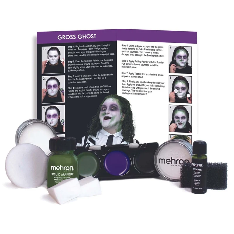 Gross Ghost Makeup Kit, 1 Count