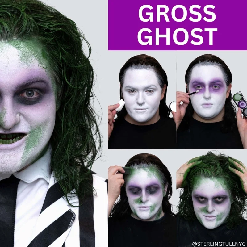 Gross Ghost Makeup Kit, 1 Count