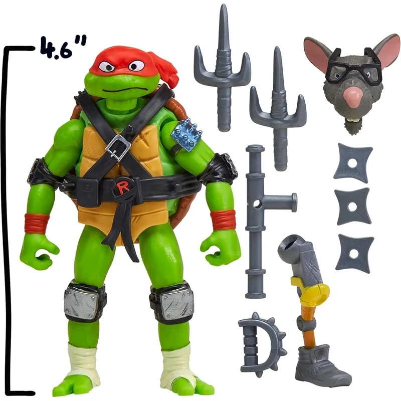 Mix 'N Match Raphael Action Figure, Teenage Mutant Ninja Turtles, 1 Count