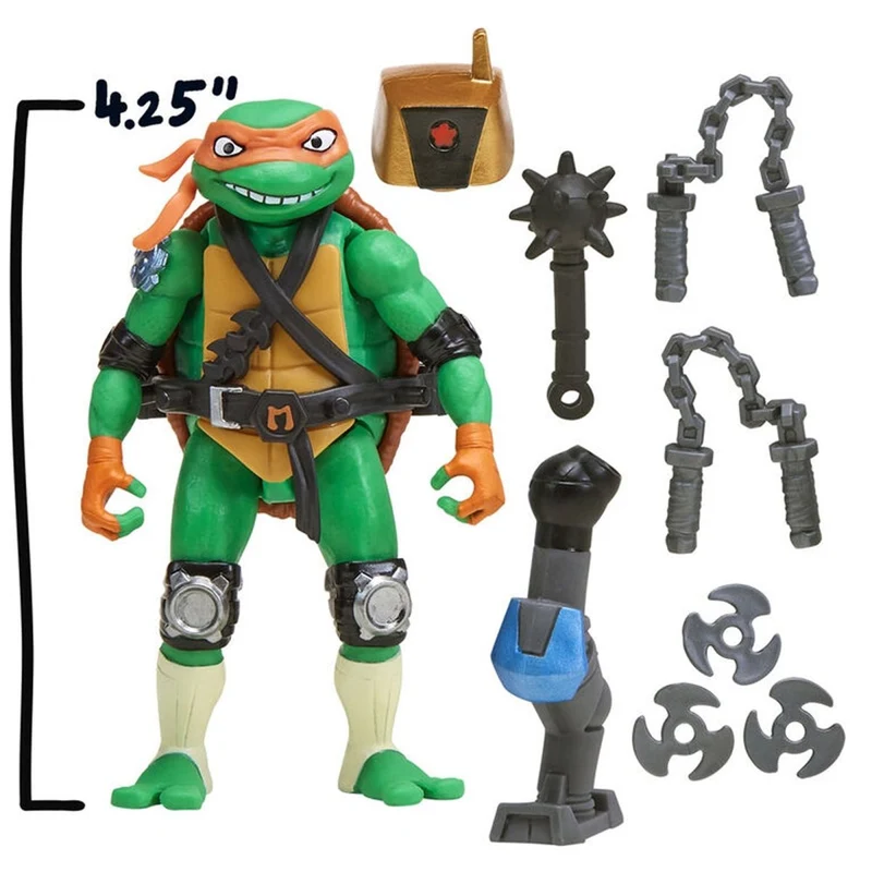 Mix 'N Match Michelangelo Action Figure, Teenage Mutant Ninja Turtles, 1 Count