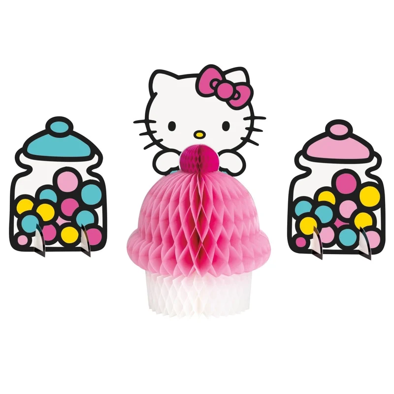 Hello Kitty and Friends Birthday Honeycomb Table Centerpiece Decoration Kit, 1 Count