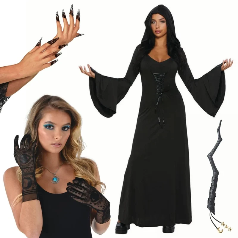 Witch Costume Accessory Kit for Adults