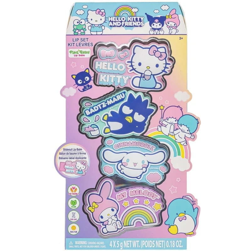 Hello Kitty Slideout Lip Balm, 4 Count