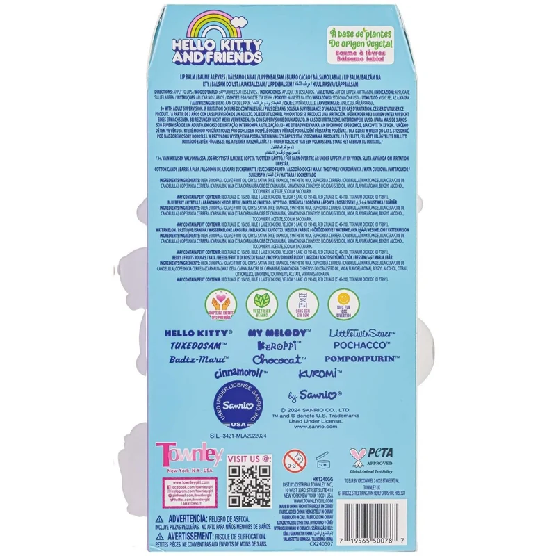 Hello Kitty Slideout Lip Balm, 4 Count