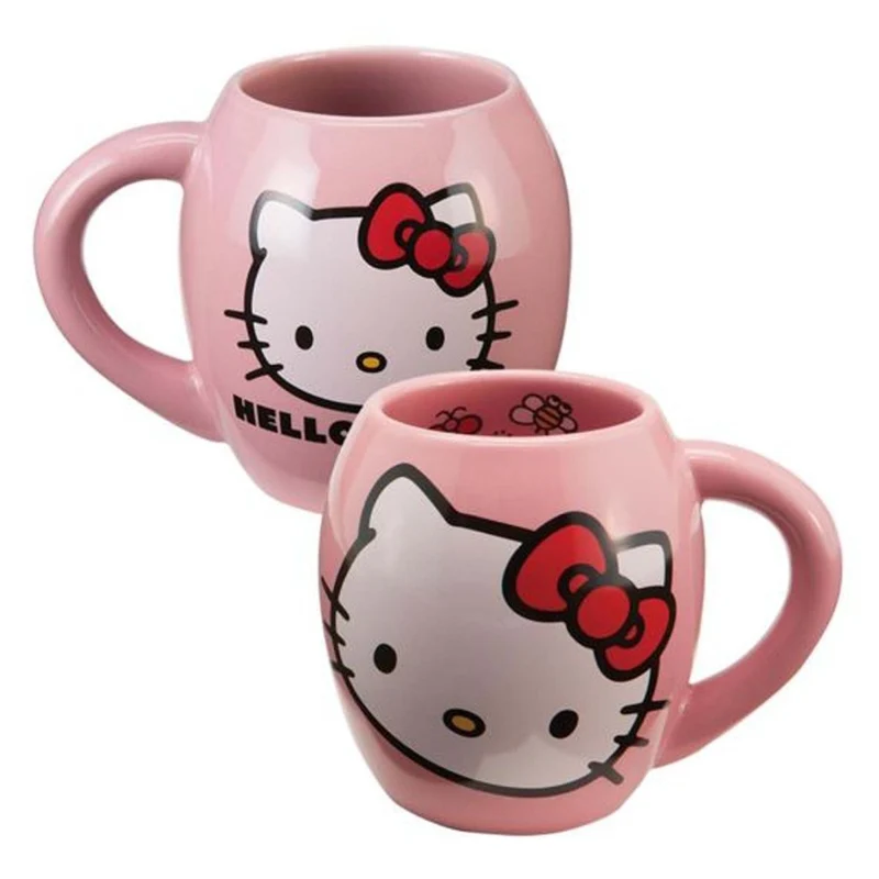 Hello Kitty Pink Ceramic Oval Mug, 18 Oz, 1 Count