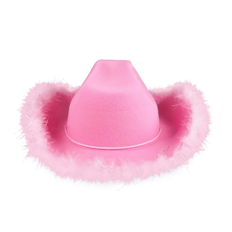 Pink Princess Cowgirl Hat for Adults