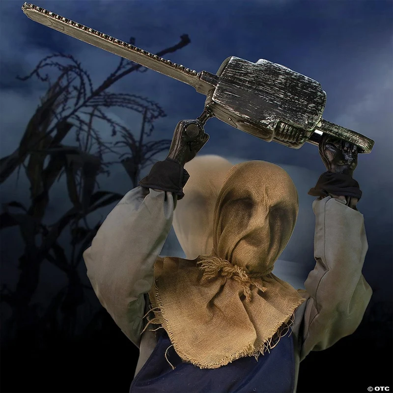 Animated Seated Chainsaw Greeter, 45 Inches, 1 Count
