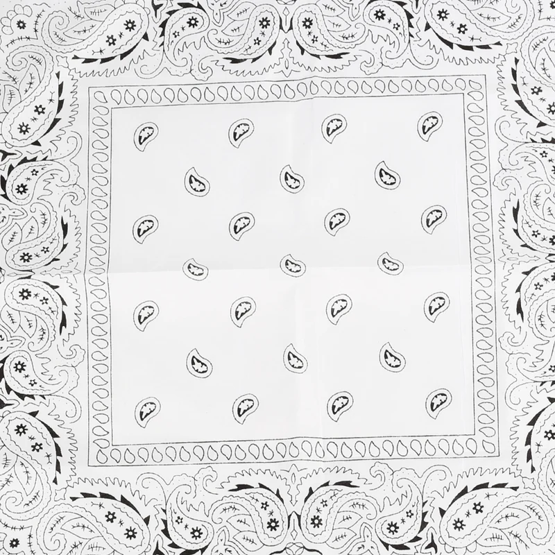 Glam Fringe White Bandana, 1 Count