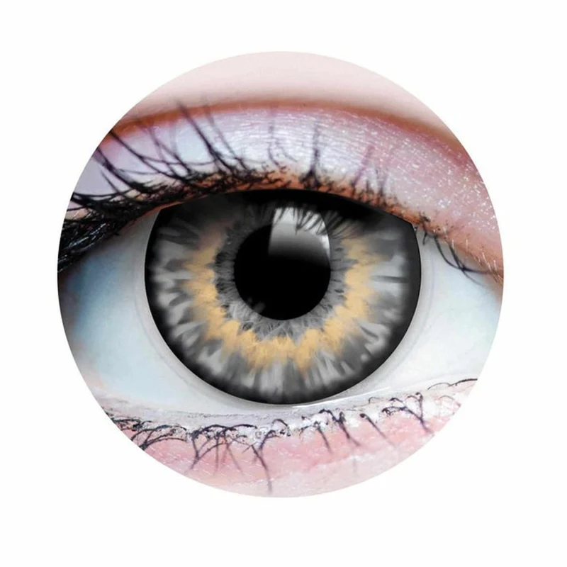 PRIMAL® Sunrise Ash - Grey Coloured Contact Lenses, 3 Month Usage