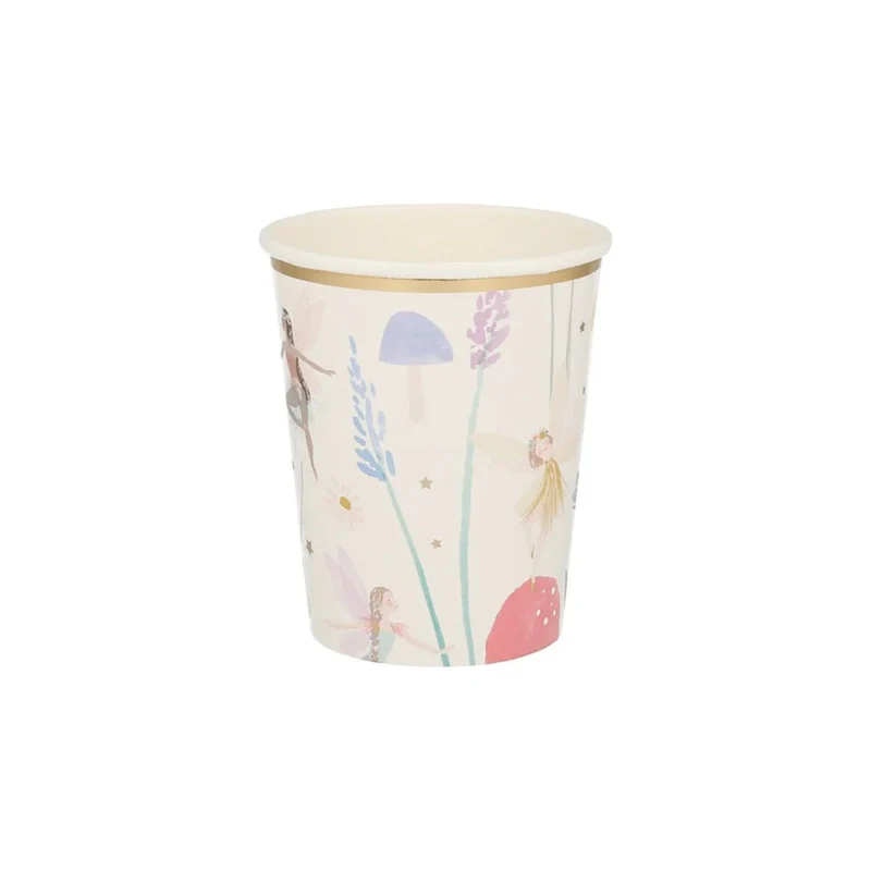 Fairy Paper Cups, 9 Oz, 8 Count