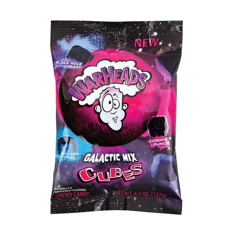Galactic Warheads Cubes Candies, 127g, 1 Count
