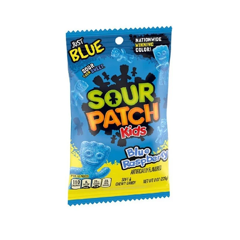 Blue Raspberry Sour Patch Kids Candies, 226g, 1 Count