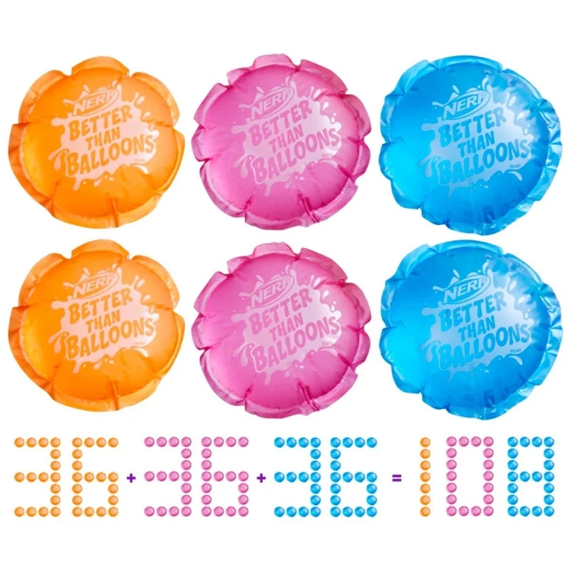 Nerf Water Pods, 108 Count