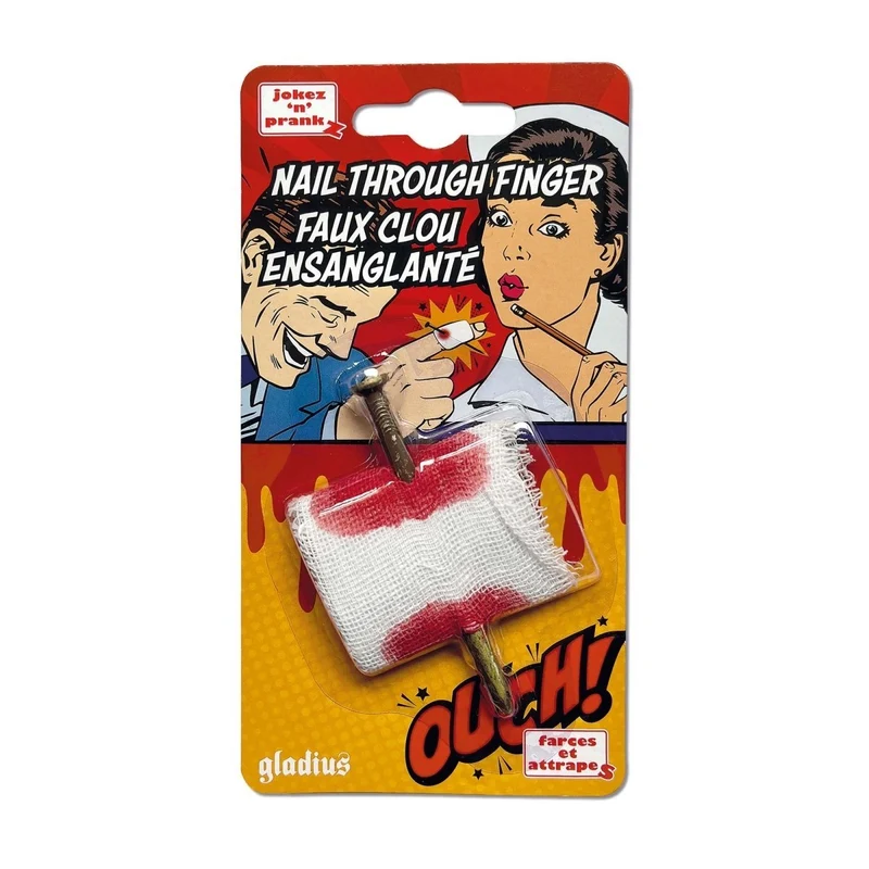 Nail Through Finger Prank, 1 Count