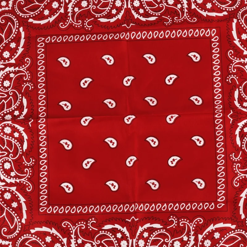 Glam Fringe Red Bandana, 1 Count