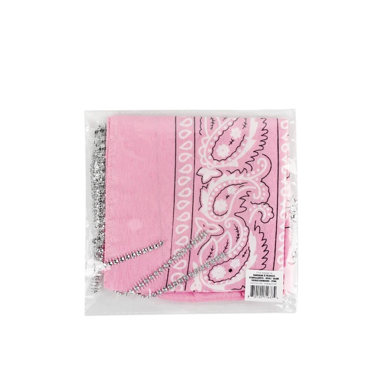 Glam Fringe Pink Bandana, 1 Count