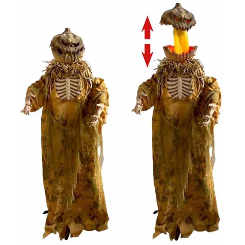 Standing Pop Up Head Pumpkin Man, 67 Inches, 1 Count