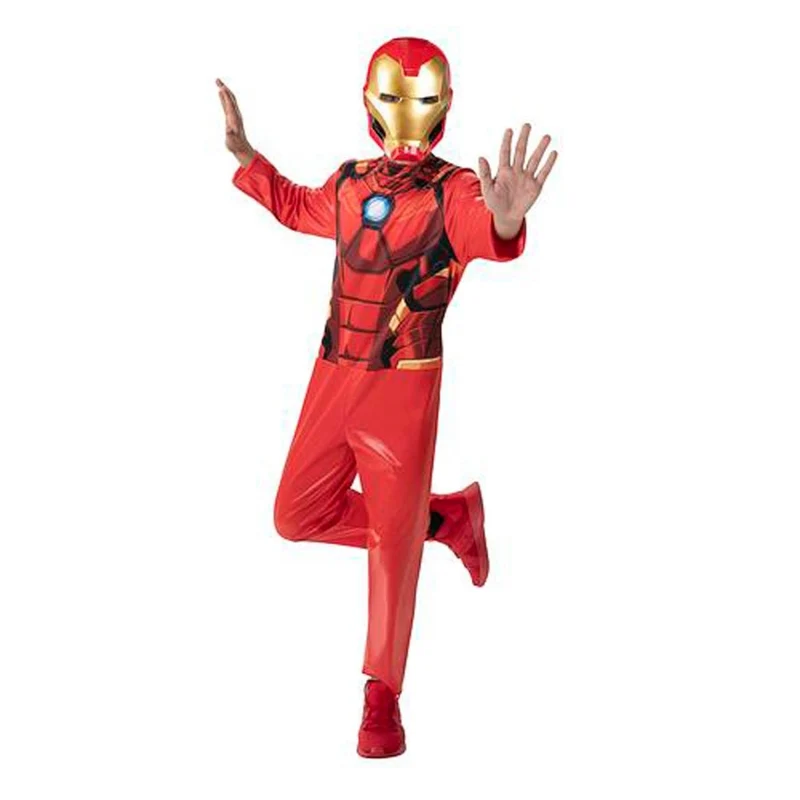 Iron Man Value Costume for Kids, Marvel, Jumpsuit and Mask