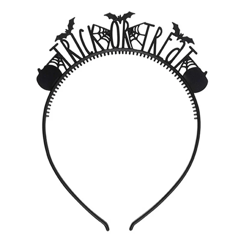 Iridescent Hauntings "Trick or Treat" Headband, 4 Count