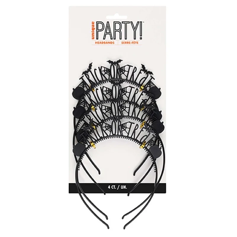 Iridescent Hauntings "Trick or Treat" Headband, 4 Count