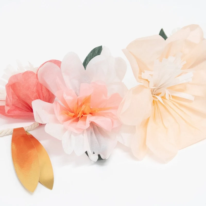 Rose Blossom Giant Garland, 84 Inches, 1 Count