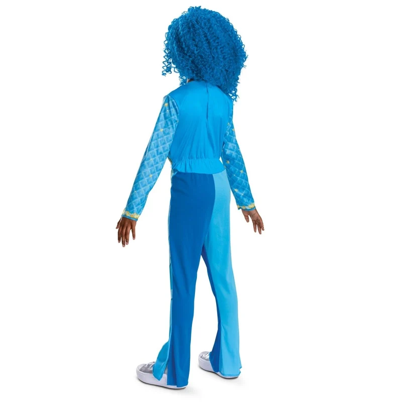Chloe Costume for Kids, Descendants, Blue Jumpsuit with Attached Jacket
