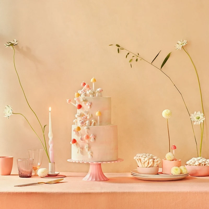 Mushroom Birthday Candles, 4.75 Inches, 6 Count