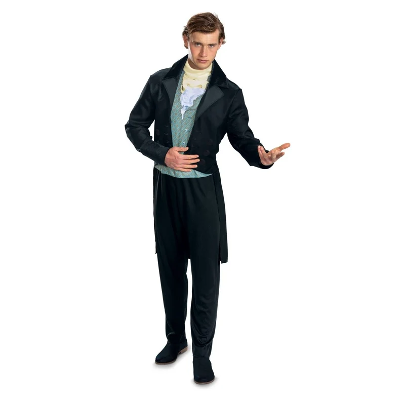 Bridgerton Brother Classic Costume for Adults, Black Jumpsuit With Jacket