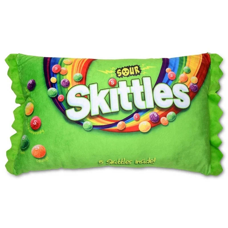 Sour Skittles Packaging Plush, 17 Inches, 1 Count