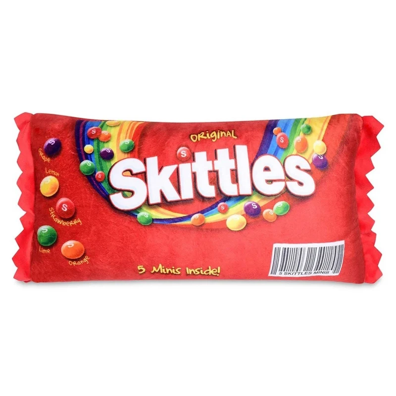 Skittles Packaging Plush, 17 Inches, 1 Count