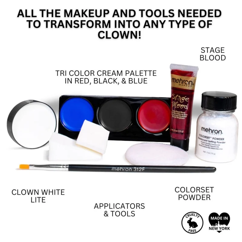 Clown Makeup Kit, 1 Count