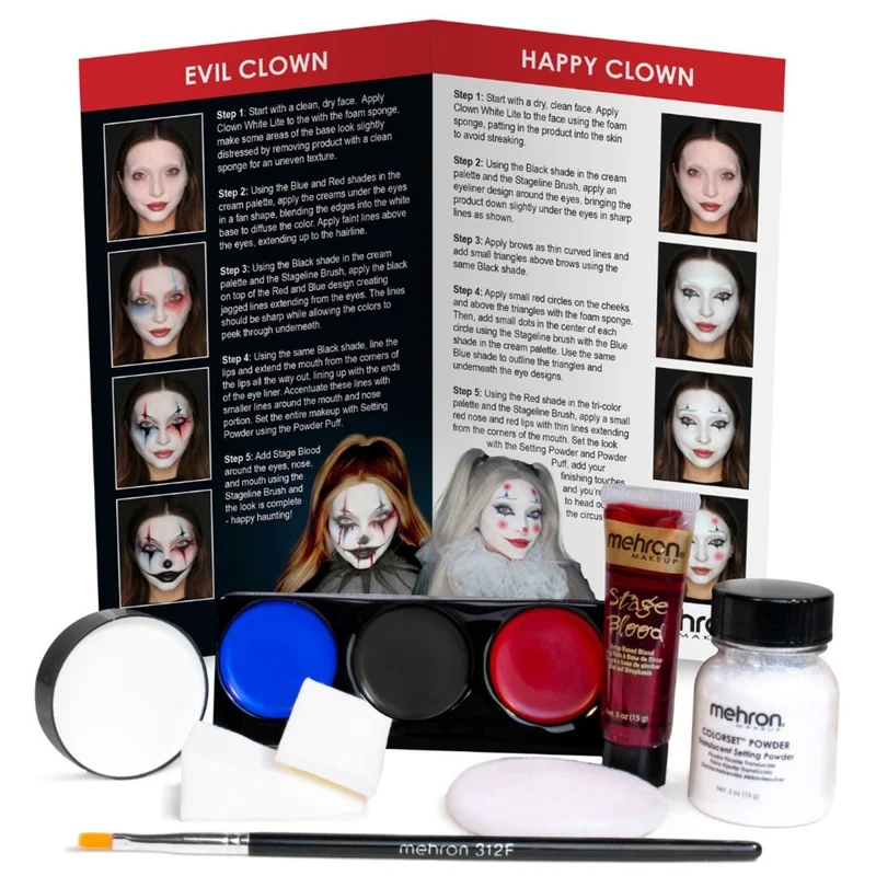 Clown Makeup Kit, 1 Count