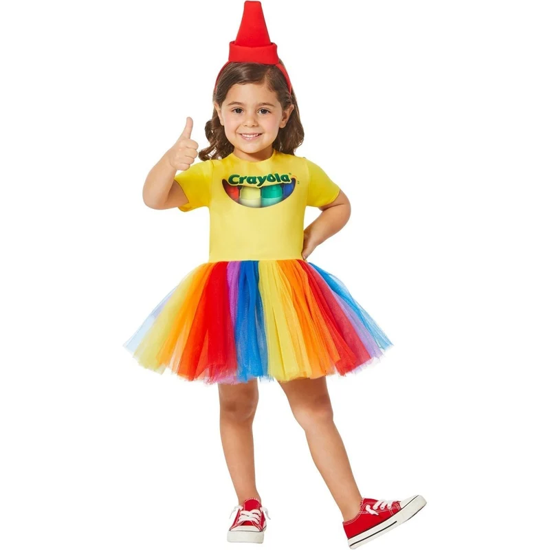 Crayola Box Costume for Toddlers, Multicolor Dress