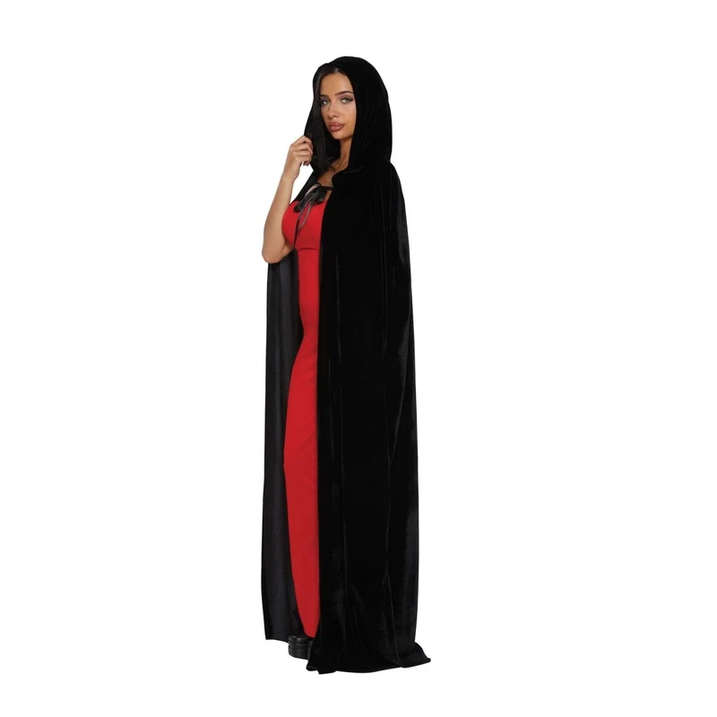 Black Velvet Cape for Adults