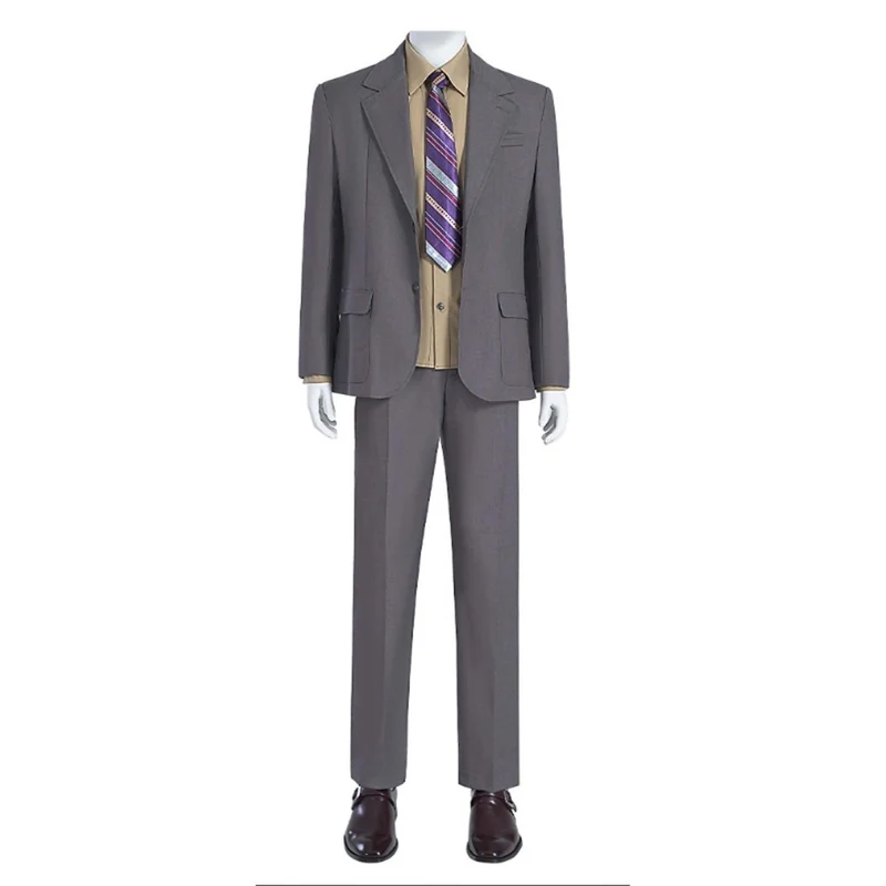 Sad Clown Outfit Costume for Adults, Grey Jacket and Pants