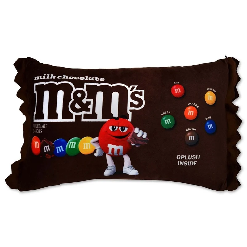 Chocolate M&M Packaging Plush, 17 Inches, 1 Count