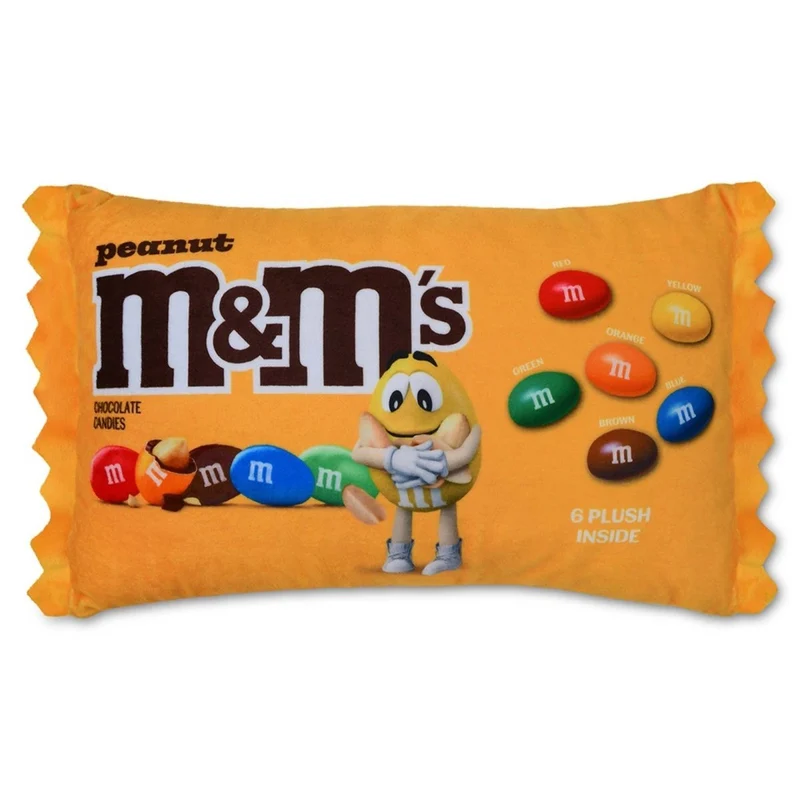 Peanut M&M Packaging Plush, 17 Inches, 1 Count