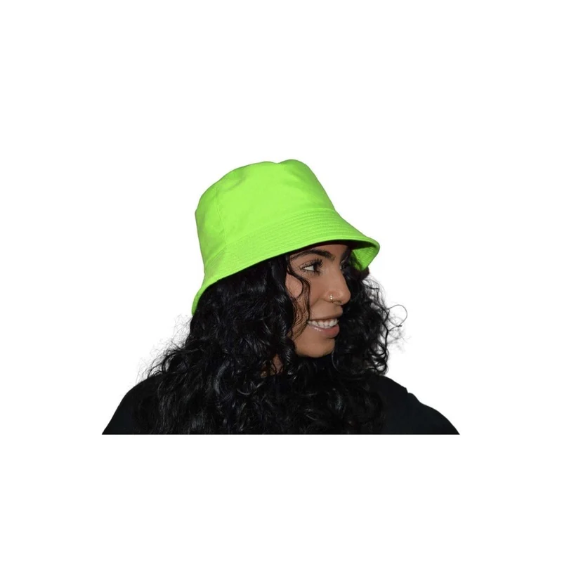 Lime Green Color Blast Gilligan Bucket Hat for Adults, 1 Count