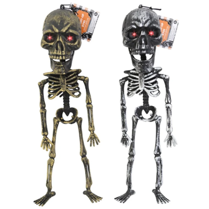 Skeleton Big Head With Light-Up Eyes, 14.5 Inches, Assortment, 1 Count