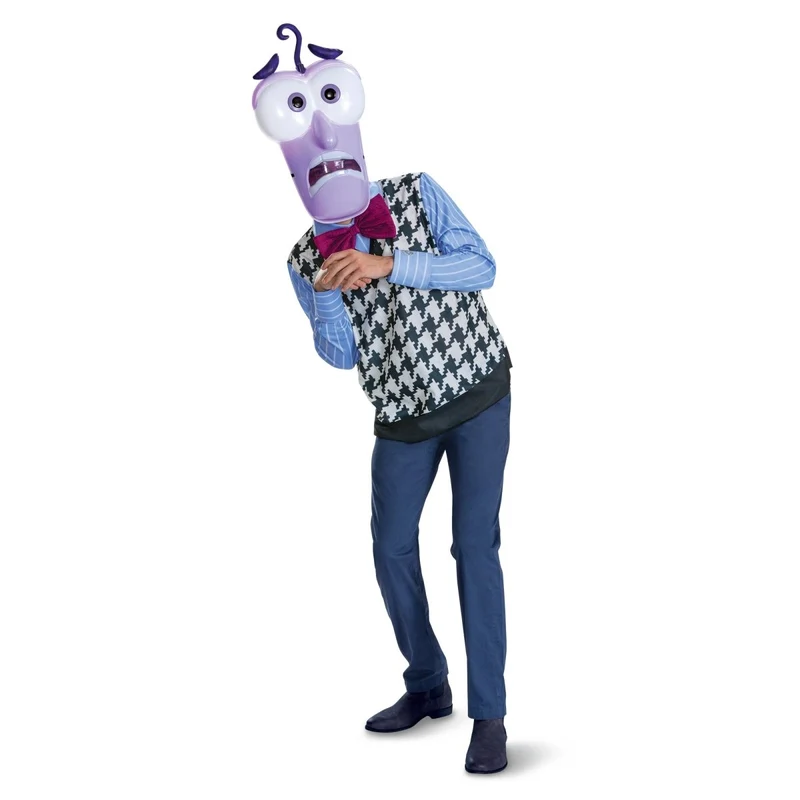 Fear Costume Kit for Adults, Inside Out 2, Shirt and Headpiece