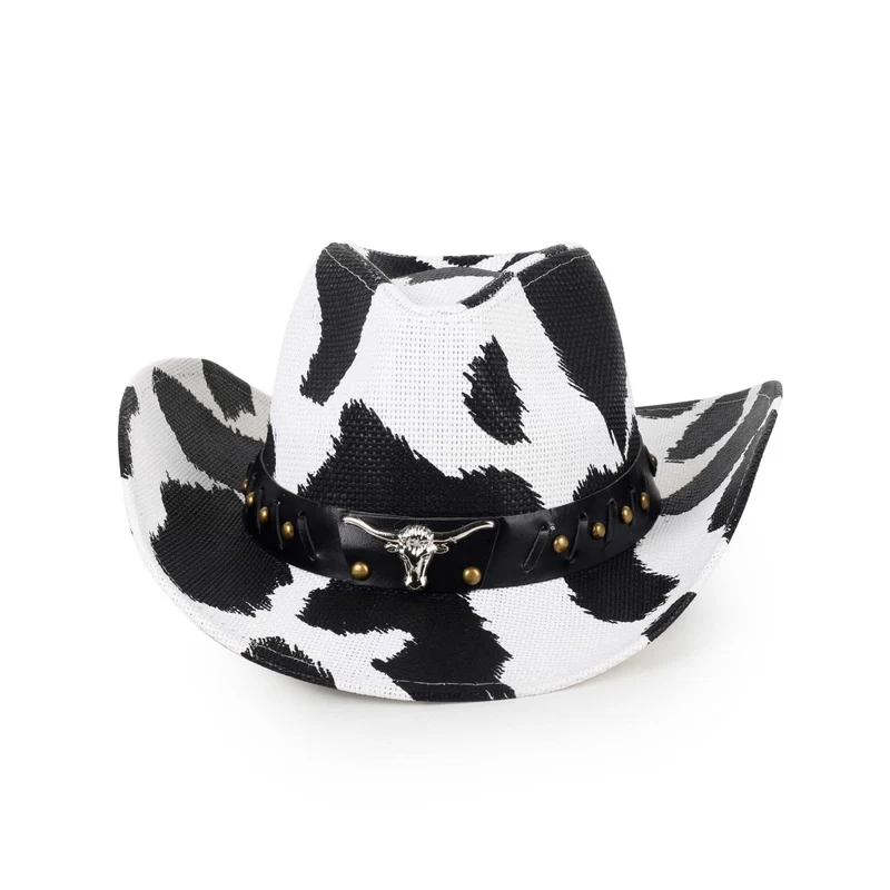 Cow Print Deluxe Cowboy Hat for Adults