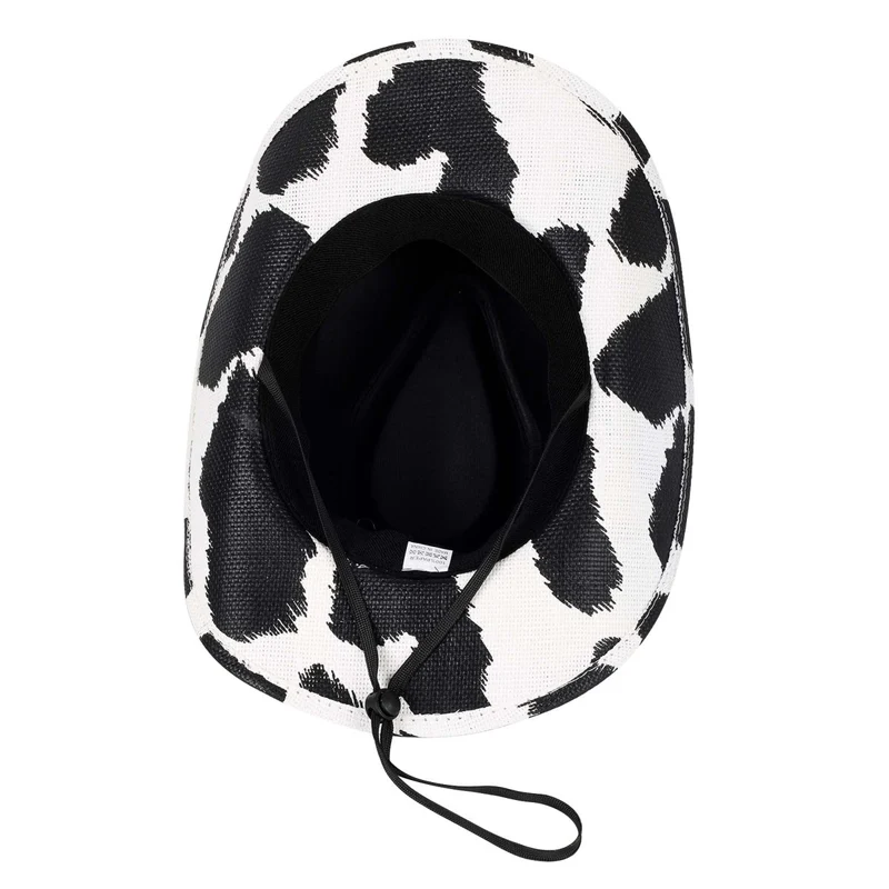 Cow Print Deluxe Cowboy Hat for Adults
