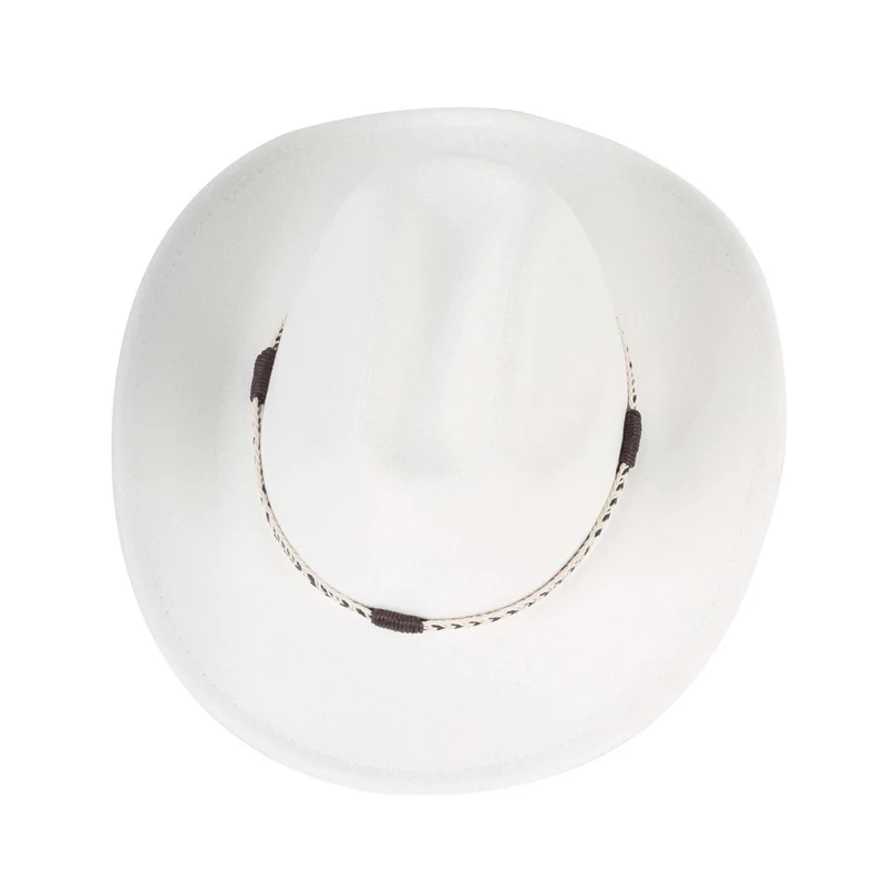 White Western Cowboy Hat for Adults