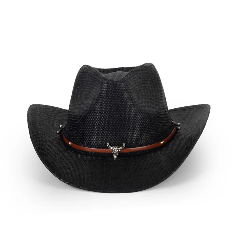 Black Deluxe Cowboy Hat for Adults