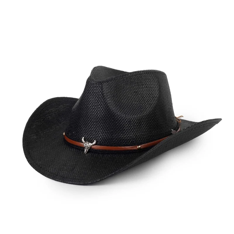 Black Deluxe Cowboy Hat for Adults